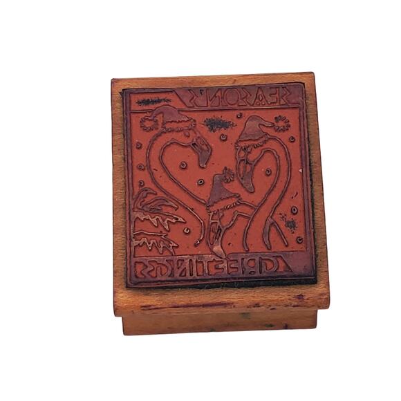 Vtg All Night Media Mary Engelbreit Believe Seasons Greetings Santa Rubber Stamp - Picture 12 of 13